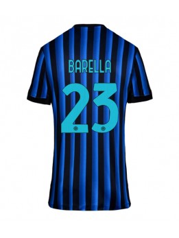Ženski Nogometna dresi replika Inter Milan Nicolo Barella #23 Domači 2025-26 Kratek rokav